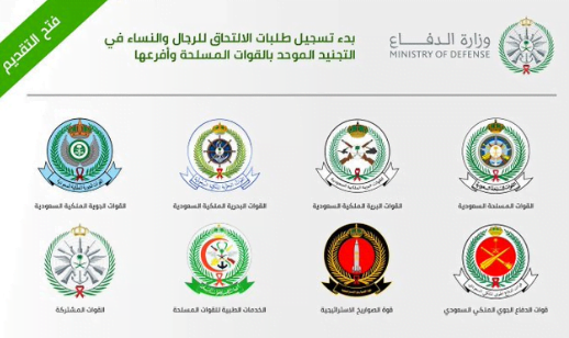 التسجيل في بوابة التجنيد الموحد لوظائف وزارة الدفاع 1443