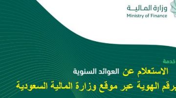 وطريقة الاستعلام عن العوائد السنوية برقم الهوية