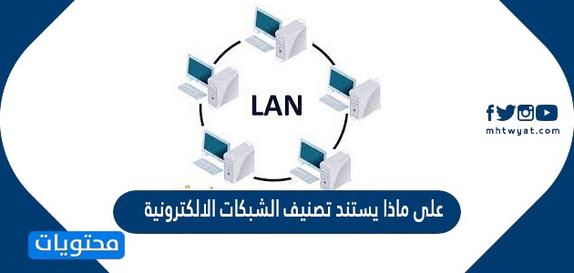 ماذا يستند تصنيف الشبكات الالكترونية