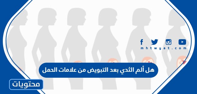 ألم الثدي بعد التبويض من علامات الحمل