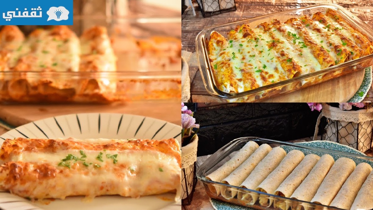 الدجاج بصوص رائع بمكونات متوافرة Chicken Enchiladas