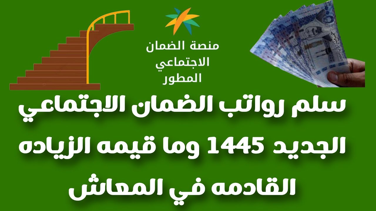 رواتب الضمان الاجتماعي الجديد بعد الزيادة لعام 1445