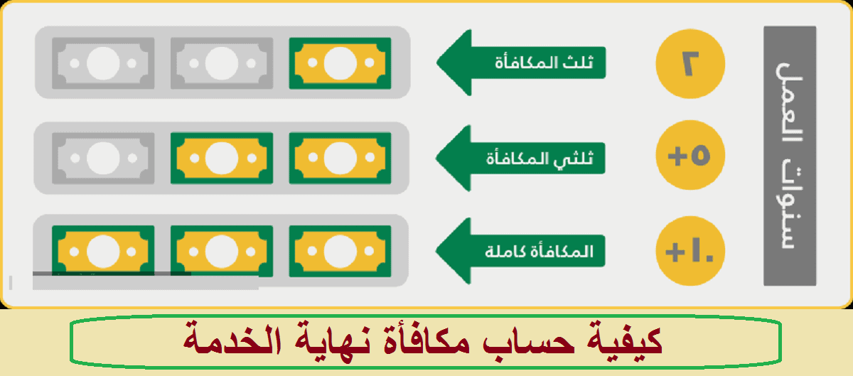 حساب قيمة مكافأة نهاية الخدمة للموظف في القطاع الحكومي