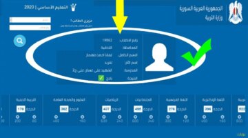 Link رسمي مباشر رابط نتائج الصف التاسع سوريا 2024 برقم