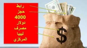 واستلم فورا رابط حجز 4000 دولار مصرف ليبيا المركزي