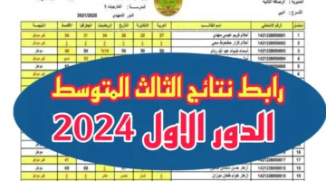 نتيجتك بالاسم فقط رابط الاستعلام عن نتائج الصف الثالث