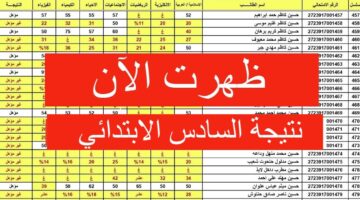 جميع المحافظات خطوات الاستعلام عن نتيجة السادس الابتدائي 2024