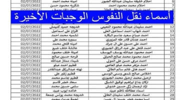 الآن تعرف على شروط نقل النفوس في العراق وأهم