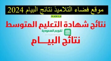 حالاً رابط موقع فضاء أولياء التلاميذ نتائج البيام شهادة