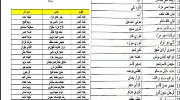 كشوفات أسماء المشمولين بالرعاية الاجتماعية الوجبة الأخيرة 2024 عبر