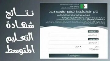 نتائج شهادة التعليم المتوسط 2024 دورة جوان عبر موقع