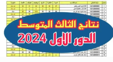 عن نتائج الصف الثالث متوسط موقع نتائجنا 2024 بالعراق