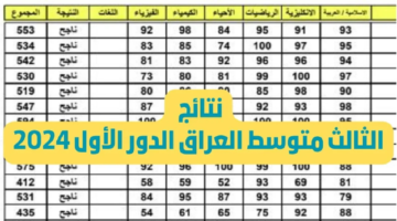 مباشر هنا الاستعلام عن نتائج الثالث متوسط 2024 وخطوات