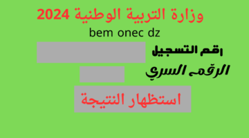 على كيفية رؤية نتائج شهادة التعليم المتوسط 2024 بالمعدلات