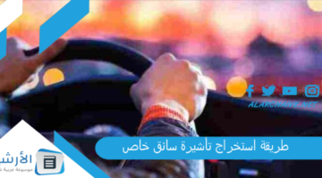 استخراج تأشيرة سائق خاص 1445 مميزات وعيوب فيزا سائق