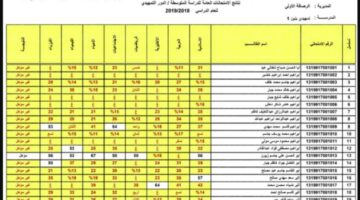 إنتظار موعد ظهور نتائج الصف الثالث المتوسط 2024 بالاسم