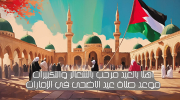 صلاة عيد الأضحى في الإمارات 2024 أهلا بالعيد مرحب