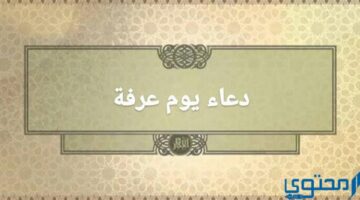 8 ادعية من دعاء يوم عرفة إسلام ويب مكتوب