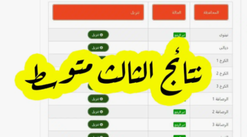 Here إليكم رابط نتائج الثالث متوسط 2024 بالاسم الدور الاول