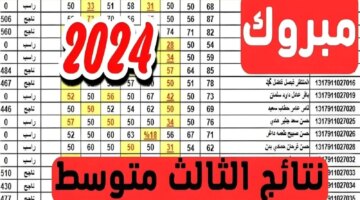 Epedugoviq تنزيل كشوفات نتائج الثالث متوسط 2024 الدور الاول Pdf