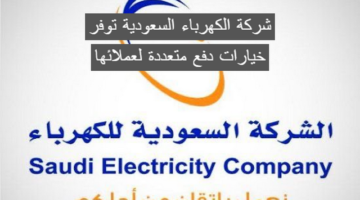 شركة الكهرباء السعودية توفر خيارات دفع متعددة لعملائها