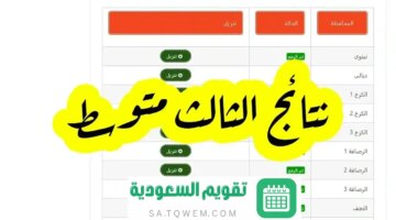 Pdf نتائج الثالث متوسط 2024 الدور موقع نتائجنا 2024