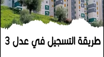 مباشر الموقع الرسمي للتسجيل في سكنات عدل 3 2024