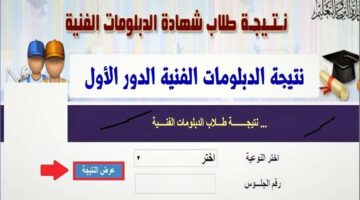 الآن … رابط الاستعلام عن نتيجة الدبلومات الفنية 2024