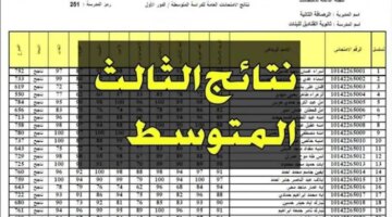 رابط مباشر Resultsmlazemnacomn أوائل الصف الثالث المتوسط العراق 2024