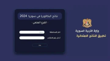 هنا رابـط نتائج التاسع سوريا 2024 عبر موقع Moedgovsy