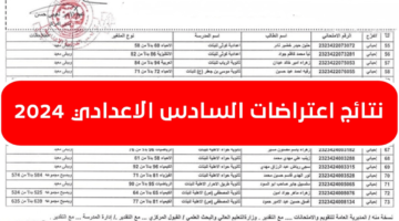 بالرقم الامتحاني رابط الاستعلام عن نتائج اعتراضات السادس الاعدادي