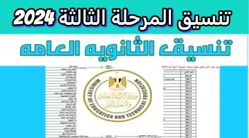 هيدخلك ايه؟ تنسيق المرحلة الثالثة ادبي لعام 2024 وعلمي